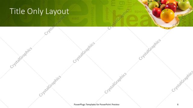 Title Only presentation slide layout