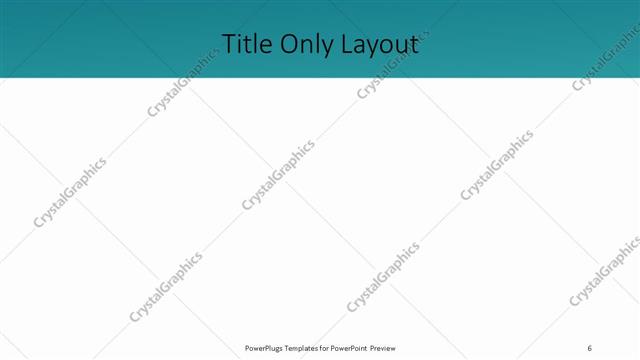 Title Only presentation slide layout