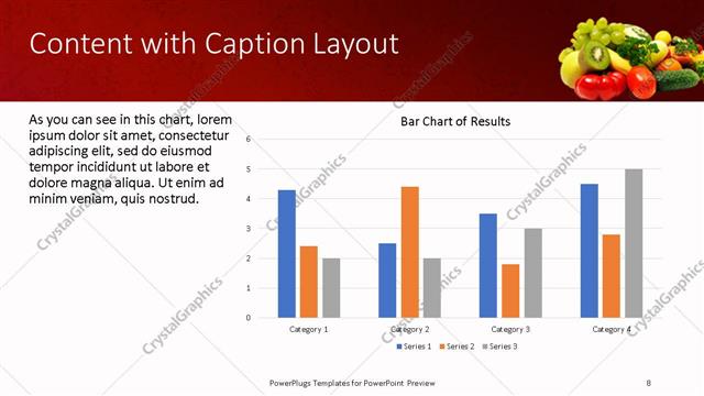 Content with Caption presentation slide layout