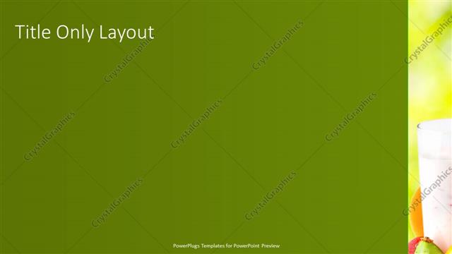 Title Only presentation slide layout