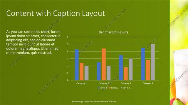 Content with Caption presentation slide layout
