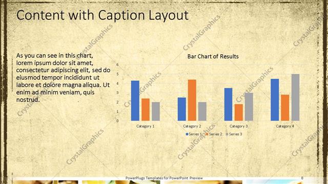 Content with Caption presentation slide layout