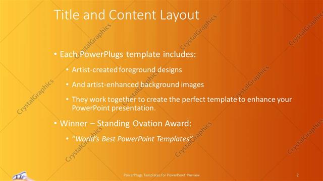 Title and Content presentation slide layout