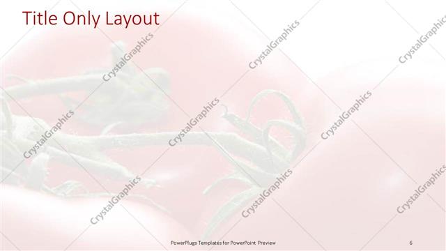 Title Only presentation slide layout