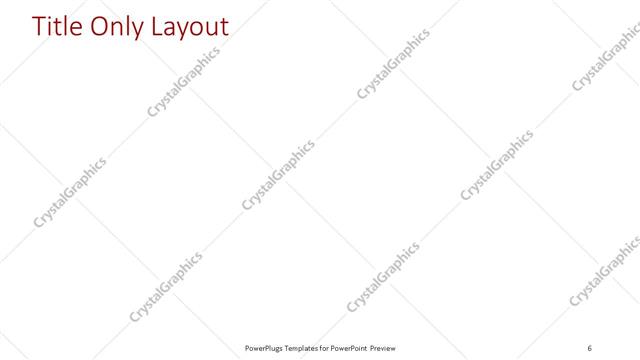 Title Only presentation slide layout