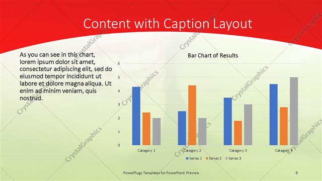 Content with Caption presentation slide layout