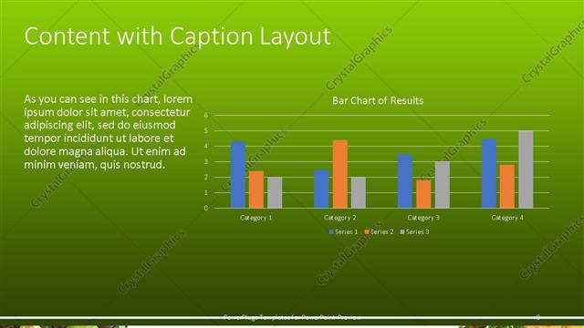 Content with Caption presentation slide layout