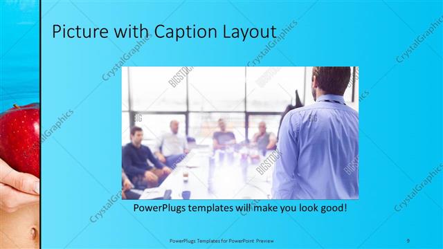 Picture with Caption presentation slide layout