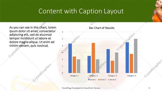 Content with Caption presentation slide layout