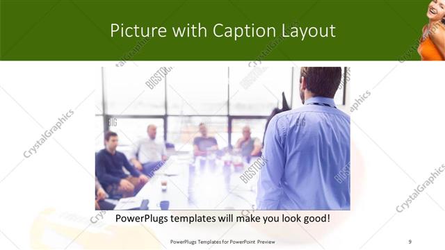 Picture with Caption presentation slide layout