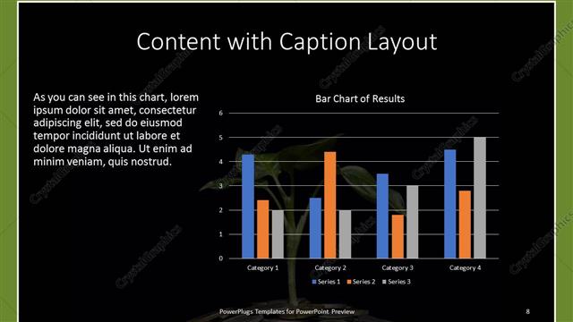 Content with Caption presentation slide layout