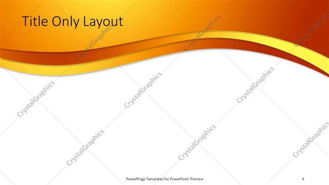 Title Only presentation slide layout