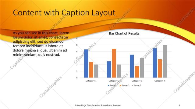 Content with Caption presentation slide layout