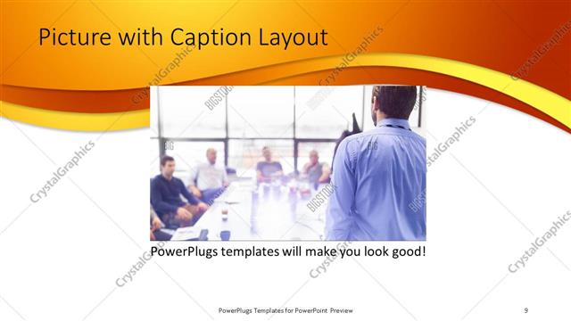 Picture with Caption presentation slide layout
