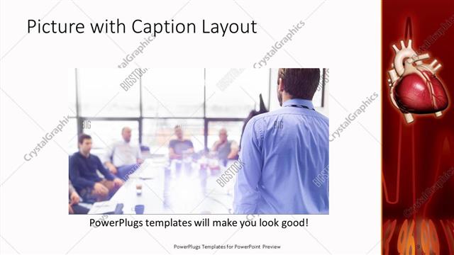 Picture with Caption presentation slide layout