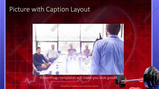 Picture with Caption presentation slide layout