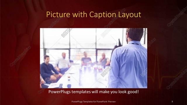 Picture with Caption presentation slide layout