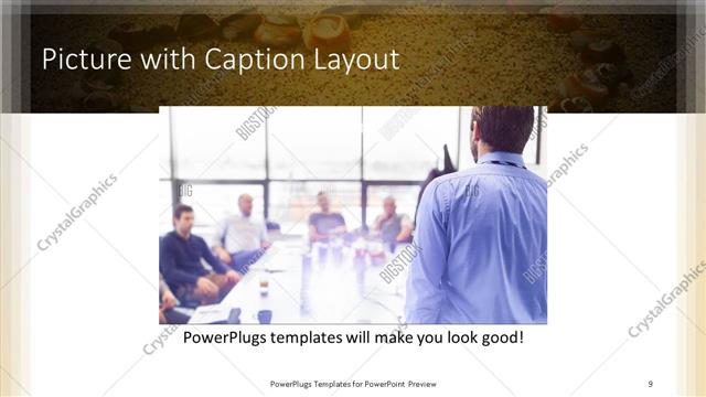 Picture with Caption presentation slide layout