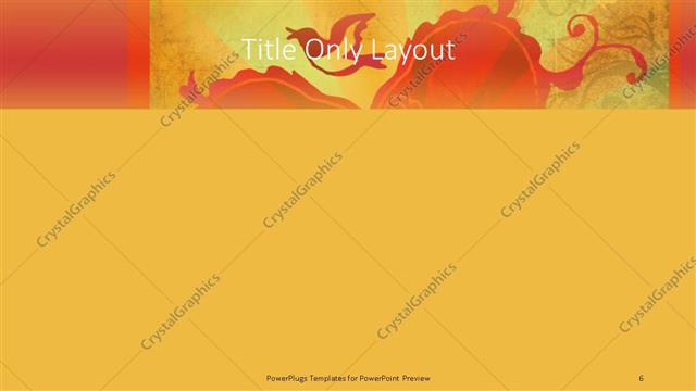 Title Only presentation slide layout