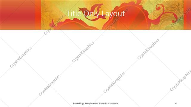 Title Only presentation slide layout