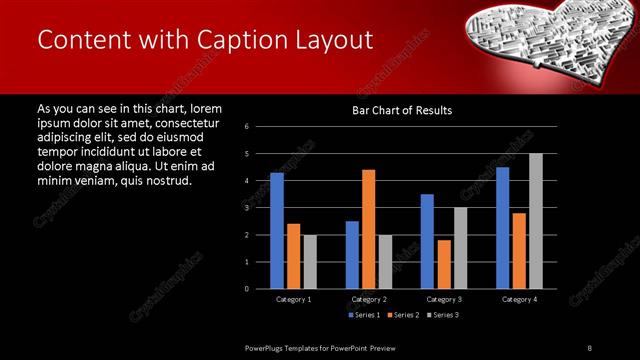 Content with Caption presentation slide layout