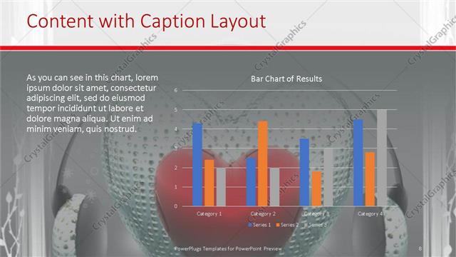 Content with Caption presentation slide layout