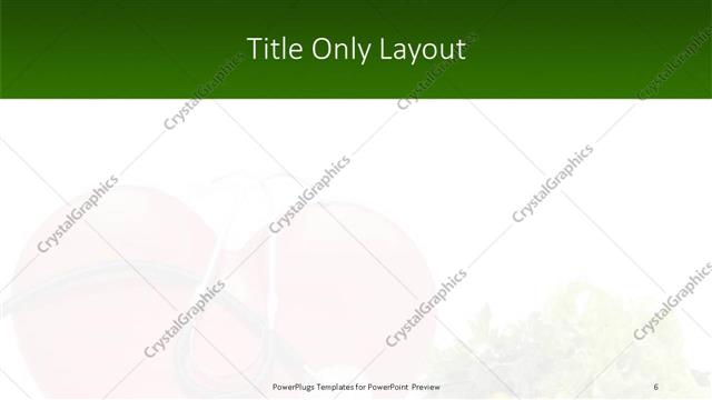 Title Only presentation slide layout