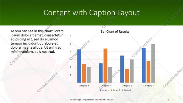 Content with Caption presentation slide layout