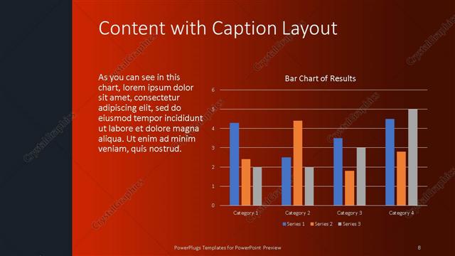 Content with Caption presentation slide layout