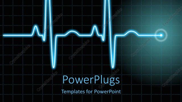  Presentation with boxes - A heartbeat line with boxes in the background and place for text