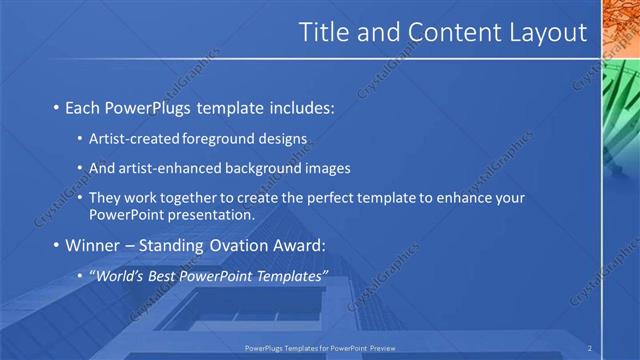 Title and Content presentation slide layout