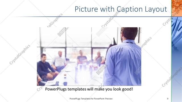Picture with Caption presentation slide layout