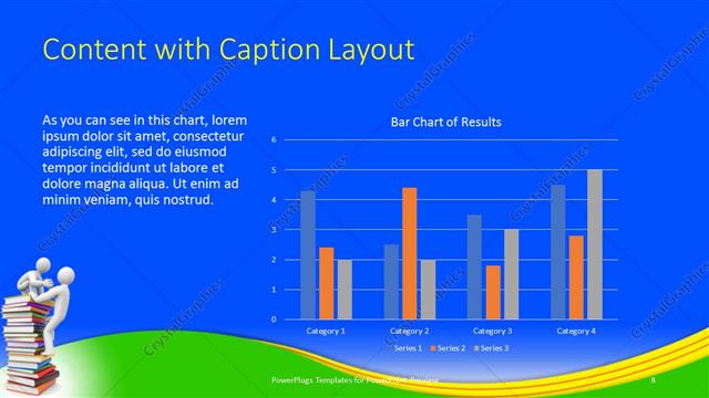 Content with Caption presentation slide layout