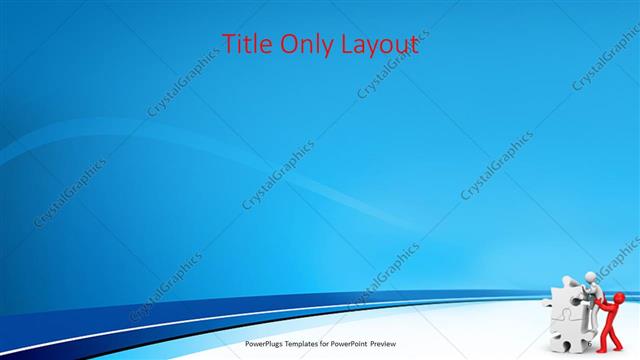 Title Only presentation slide layout