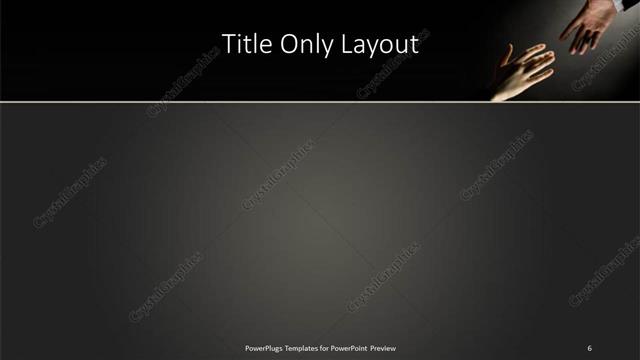 Title Only presentation slide layout