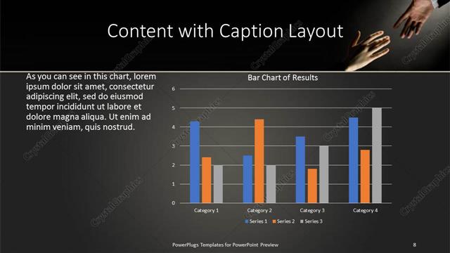 Content with Caption presentation slide layout
