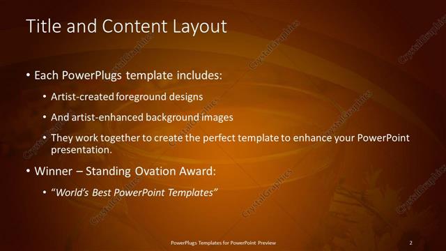 Title and Content presentation slide layout