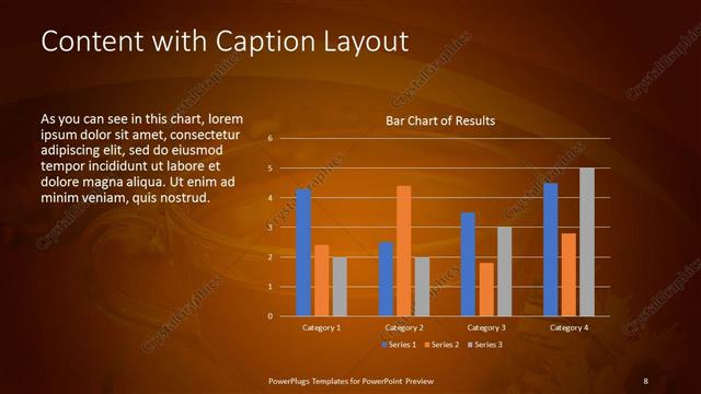 Content with Caption presentation slide layout