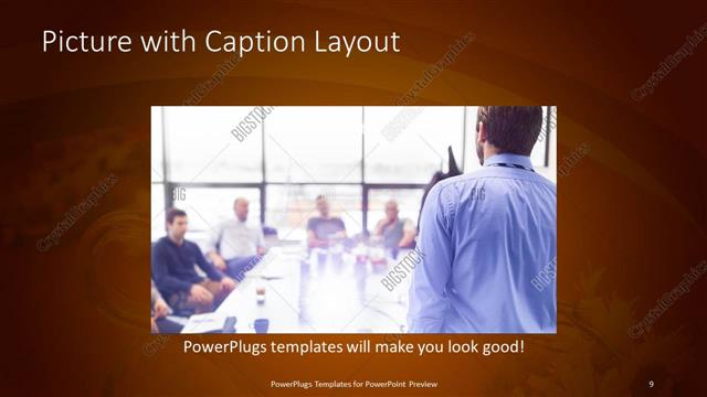 Picture with Caption presentation slide layout