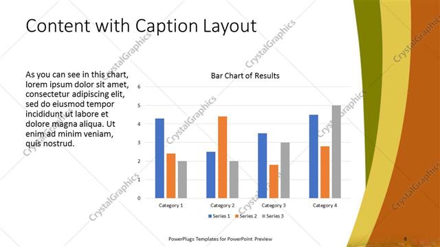 Content with Caption presentation slide layout