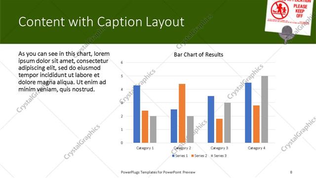 Content with Caption presentation slide layout