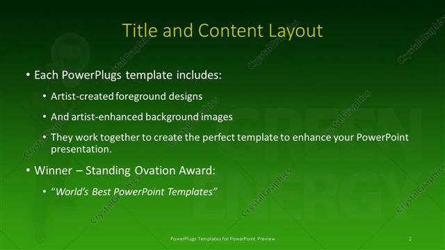 Title and Content presentation slide layout