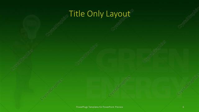 Title Only presentation slide layout