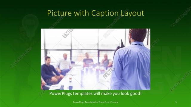 Picture with Caption presentation slide layout