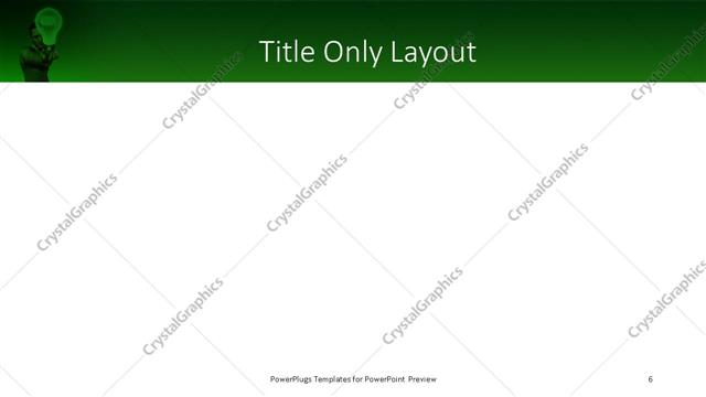 Title Only presentation slide layout
