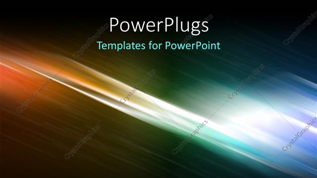  Presentation with wave - Hi-tech abstract colorful digital background