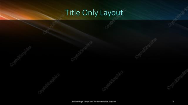 Title Only presentation slide layout