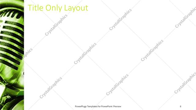 Title Only presentation slide layout