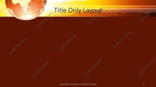 Title Only presentation slide layout