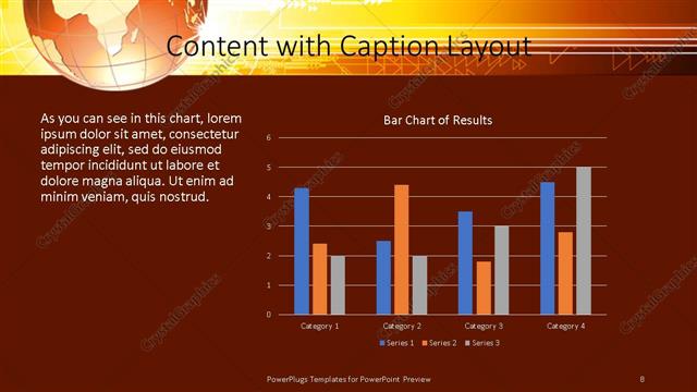 Content with Caption presentation slide layout